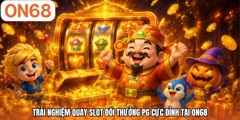 Trải nghiệm quay slot đổi thưởng PG cực đỉnh tại ON68